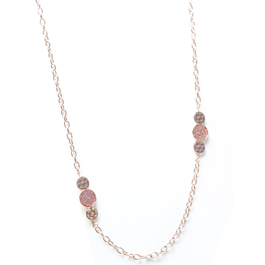 Collana sottile in oro rosa galvanizzato