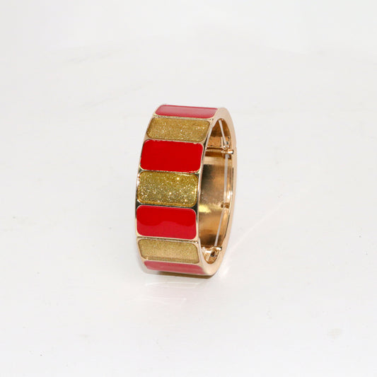 Bracciale Natale Rosso e Oro