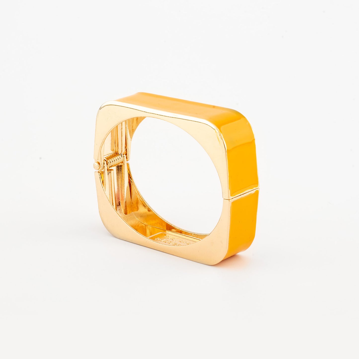 Bracciale Rigido Smaltato Giallo