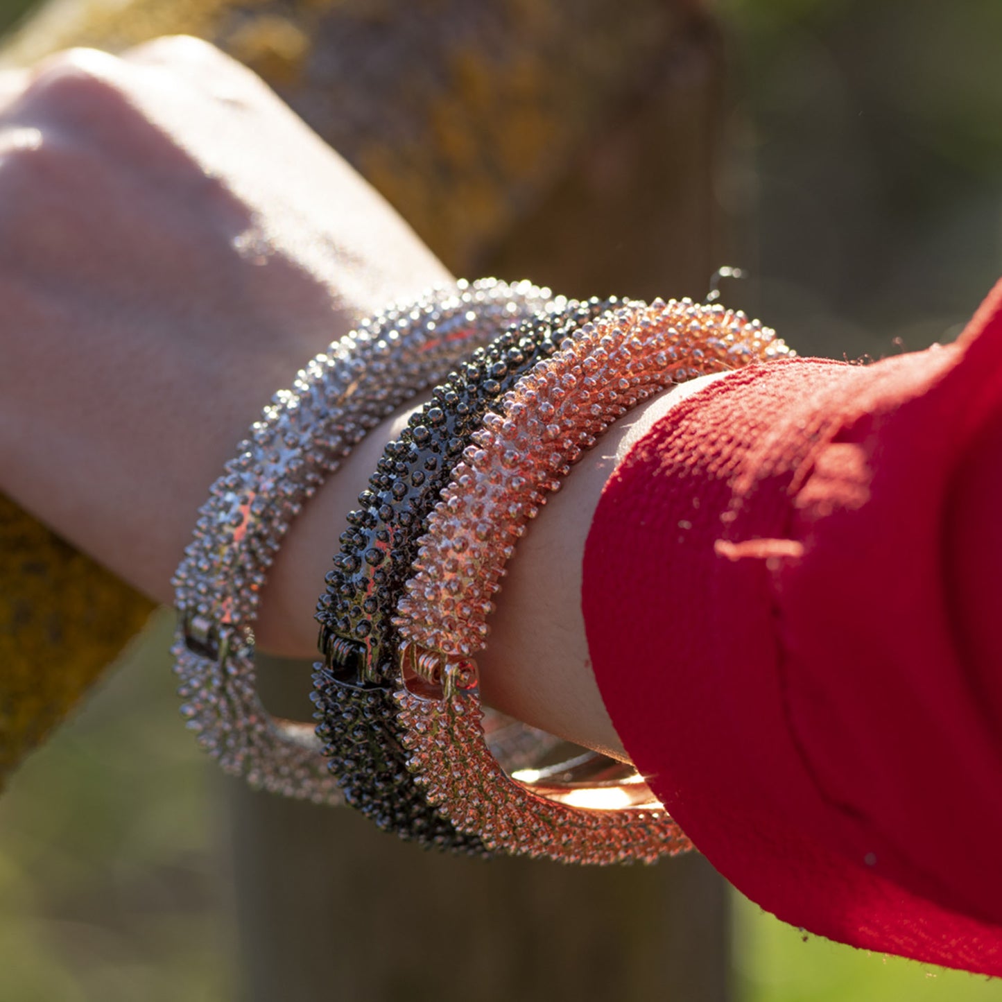 Bracciale Puntinato Oro Rosa