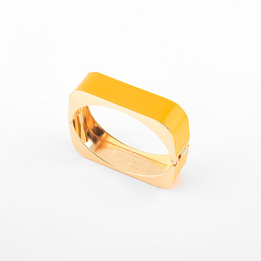 Bracciale Rigido Smaltato Giallo