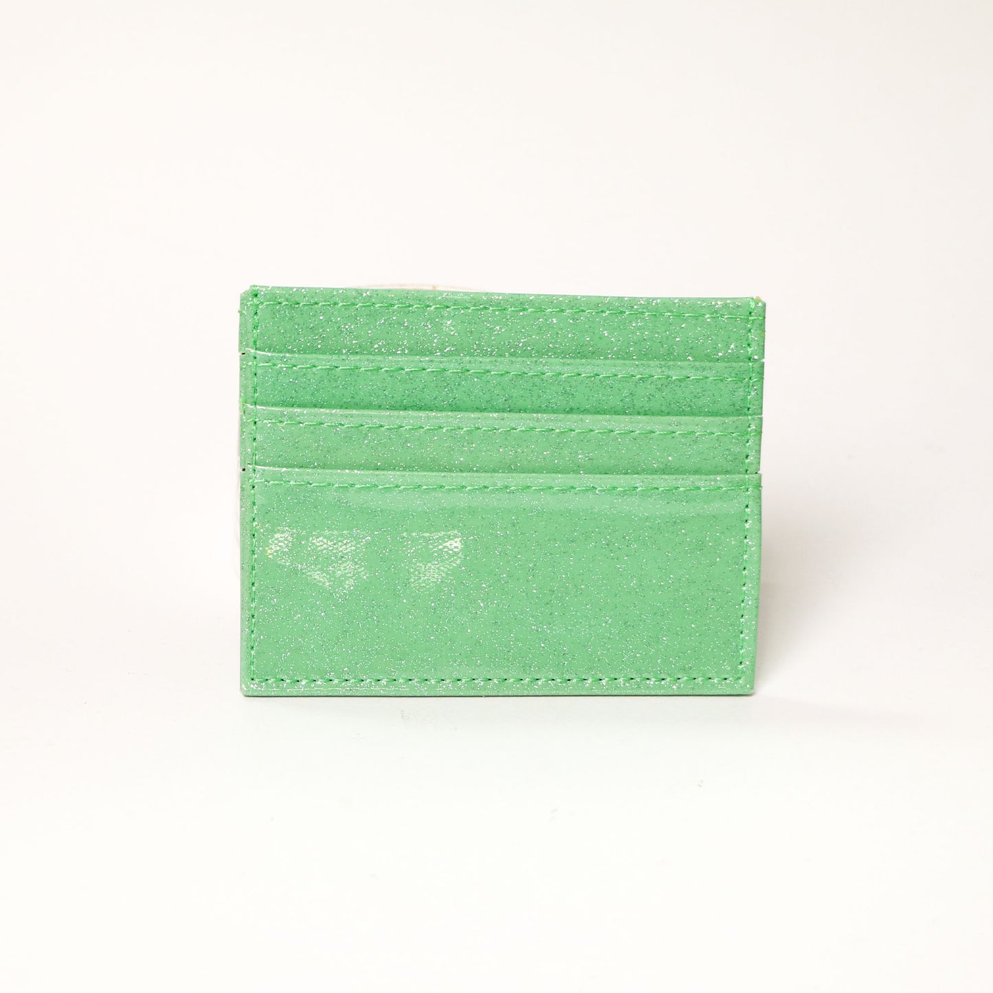 Portacarte Glitterato Verde Acqua