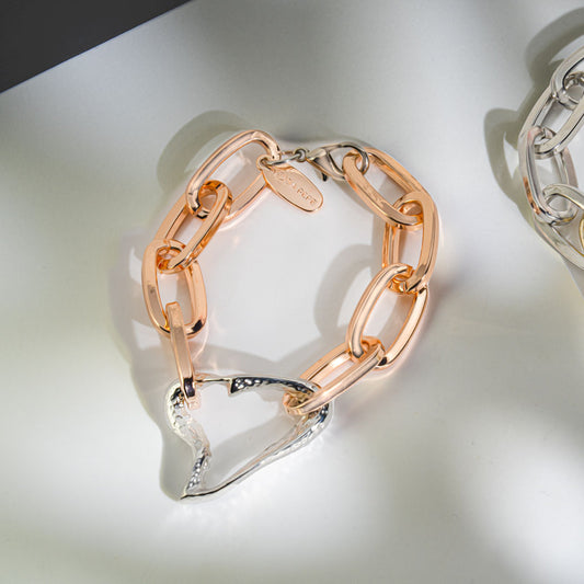 Bracciale Godronato Cuore