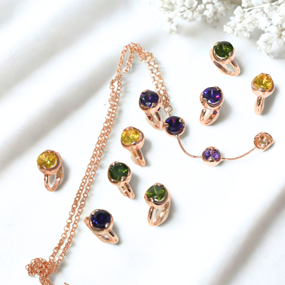 Anello Cristallo Verde