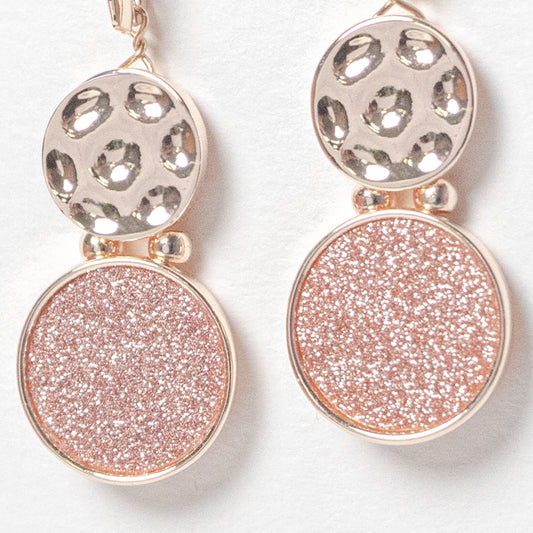 Orecchini oro rosa galvanizzato